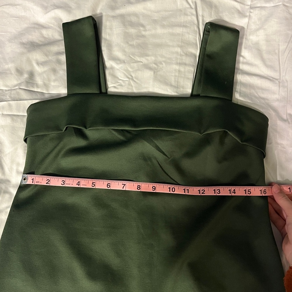 Ann Taylor Green Sleeveless Mini Dress, Size 6 - Picture 8 of 11